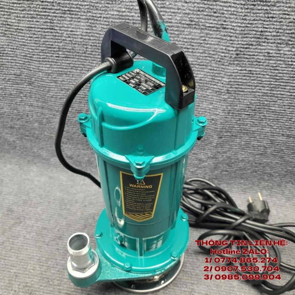 Máy bơm chìm vỏ kim loại gang công suất 370W OMAIS lực bơm mạnh - thả chìm ngập trong nước