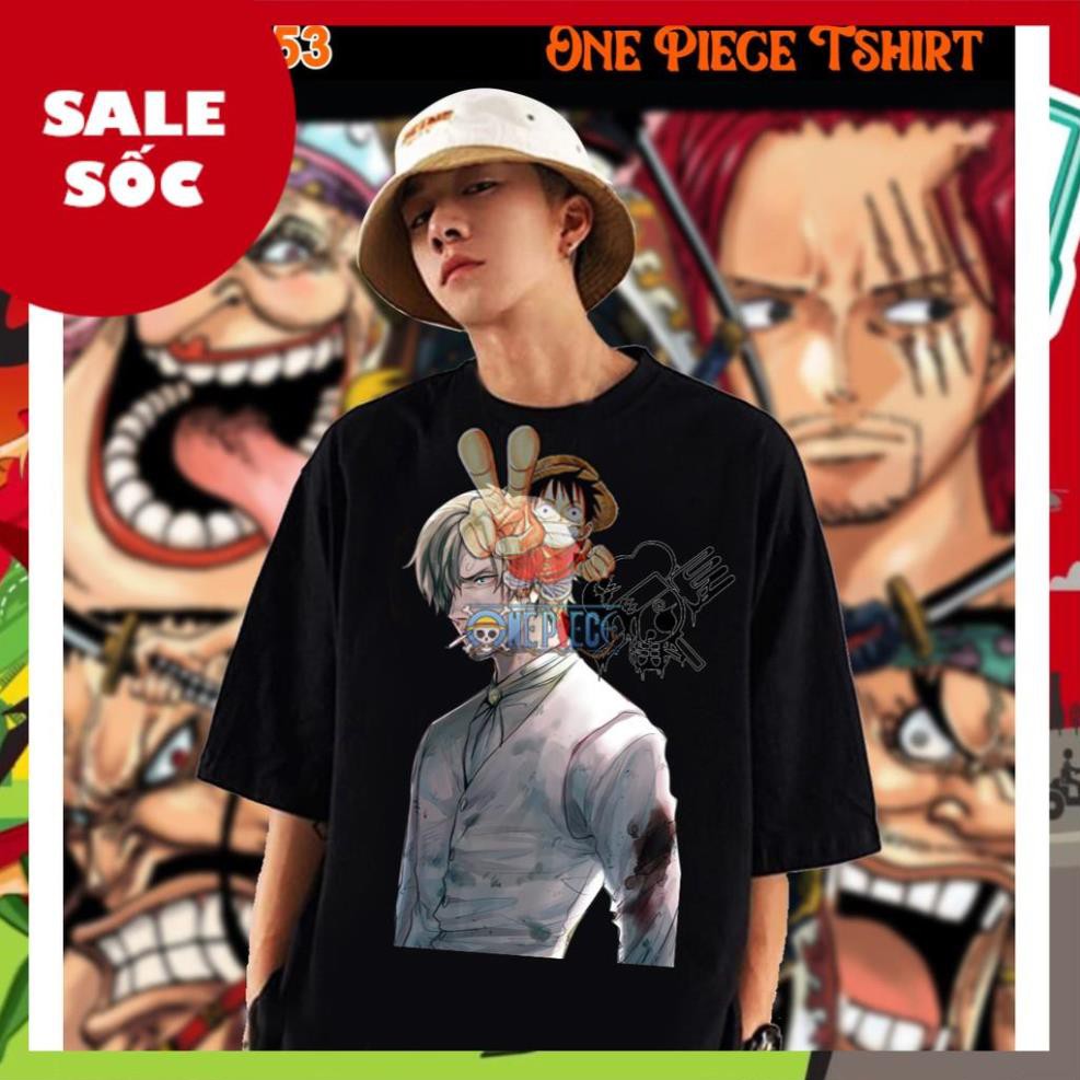 (SALE) Áo Phông ONE PIECE Nam Nữ Tay Lỡ đủ size (40-90kg)  100% Cotton ⚡Shop còn nhiều mẫu ⚡ Siêu Chất [OP29 - OP53]