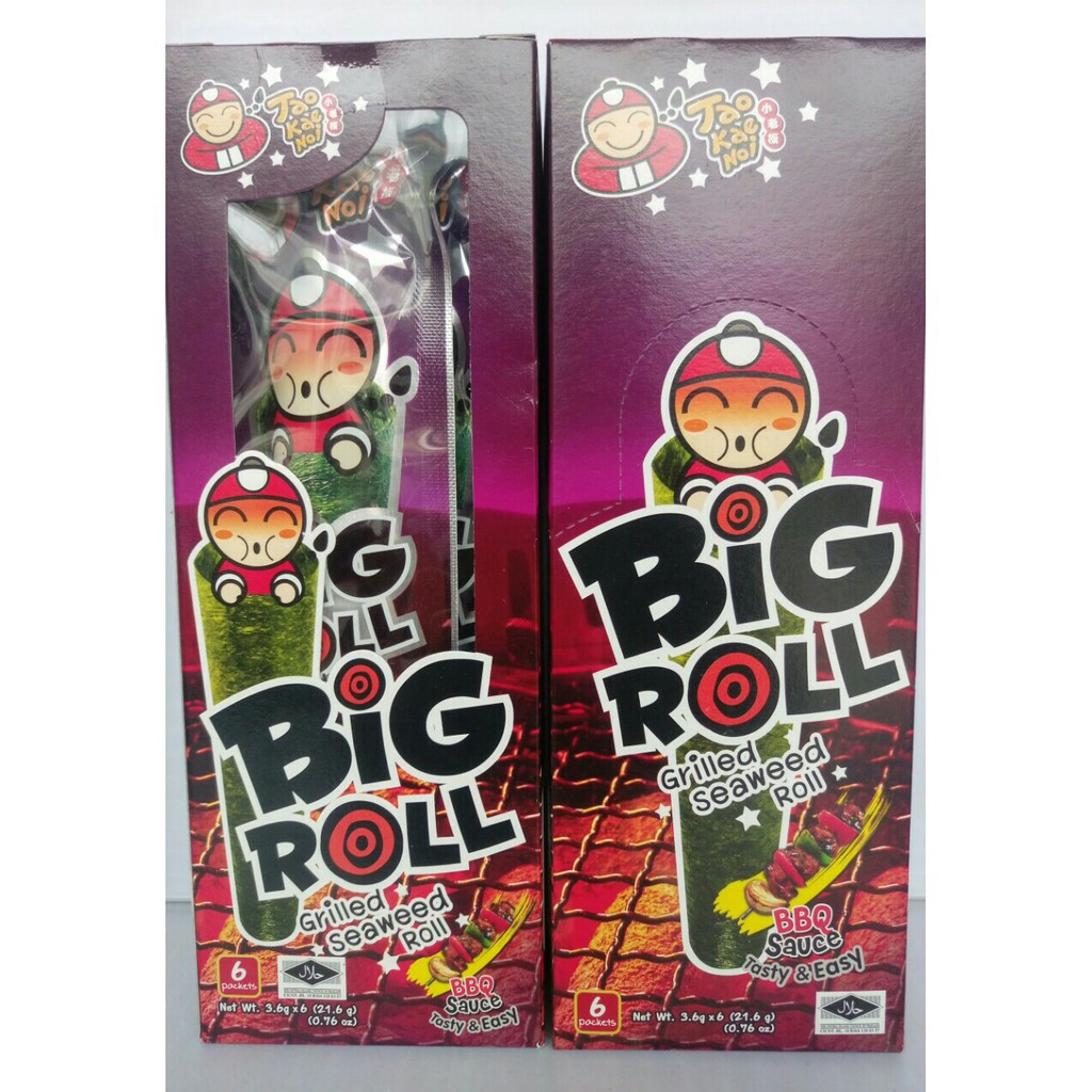 [MỚI] Rong biển cuộn tròn Big Roll Thái lan Hộp 12 cây