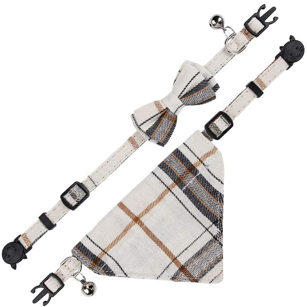 Nơ Đeo Cổ Họa Tiết Ca Rô Xinh Xắn Dành Cho Thú Cưng