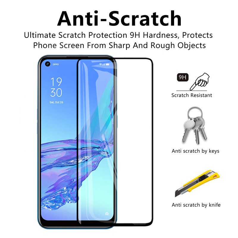 Set 1 / 2 Kính Cường Lực Chống Cháy Nổ Cho Oppo A53 A A53