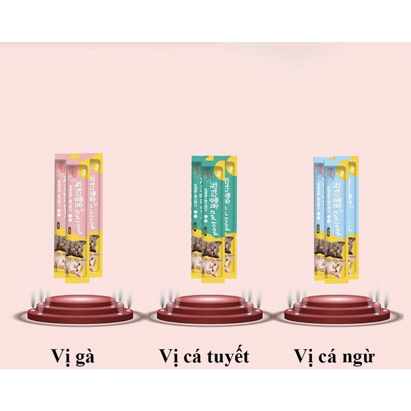 Soup thưởng cao cấp 15g cho mèo dạng thanh