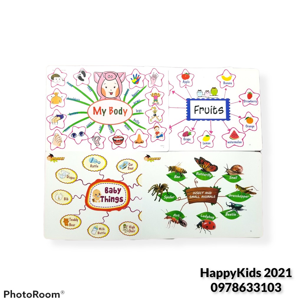 Flashcard Minmap 20 Chủ Đề - A4