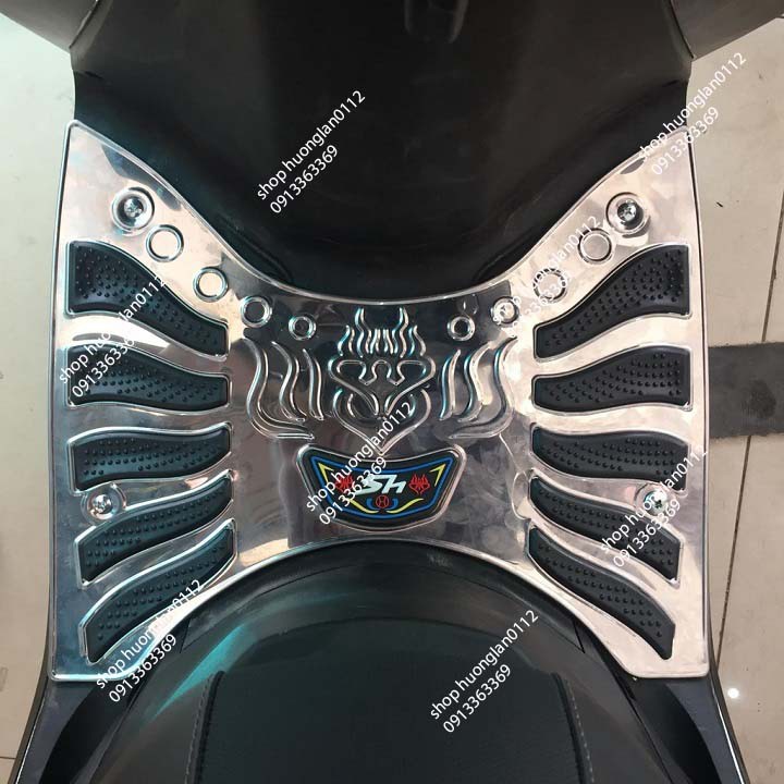 THẢM ĐỂ CHÂN INOX XE MÁY VISION, LEAD, SH MODE, SH