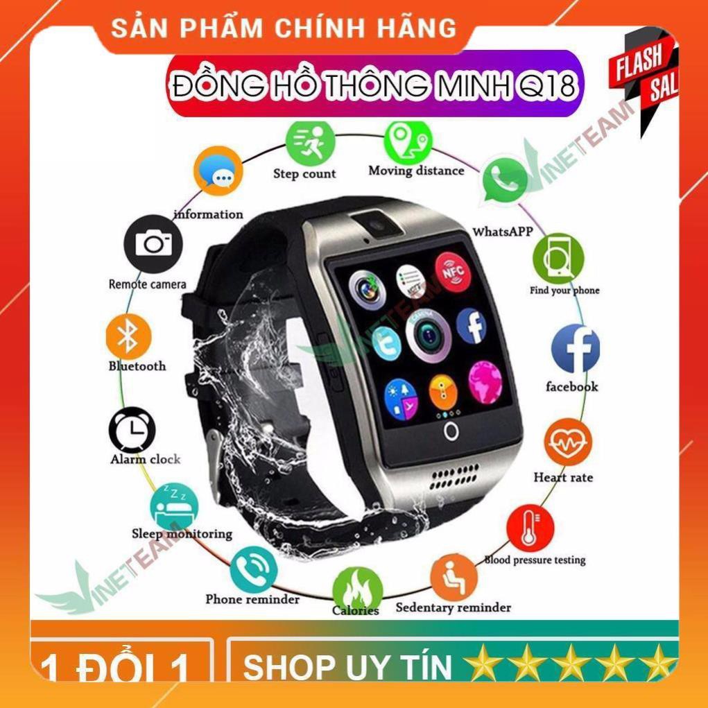 Xả Kho- Đồng hồ thông minh Q18 kết nối Bluetooth tiện dụng với thiết kế thời trang -dc4049