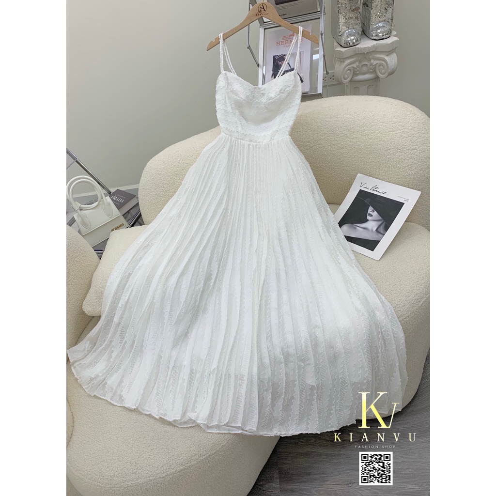 Đầm maxi ren dập li- Kianvu