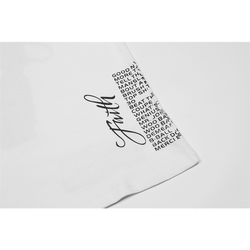 Áo Thun Cotton Tay Ngắn Dáng Rộng In Chữ Vlone Phong Cách hip hop Thời Trang Mùa Hè Cho Cặp Đôi