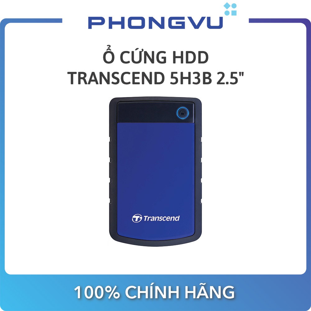 ổ cứng HDD Transcend 2TB 25H3B+Box 2.5&quot; - Bảo hành 24 tháng