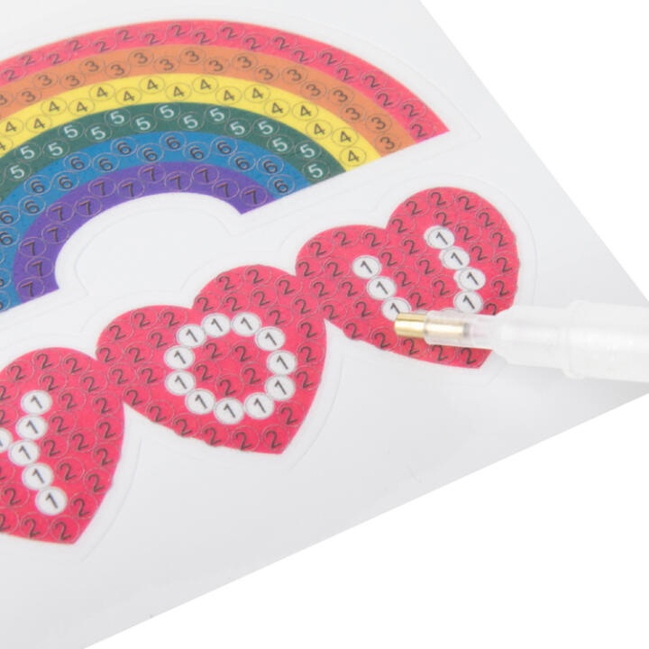 Sticker Đính Đá ARTBOX Hàn Quốc Hình Cầu Vồng