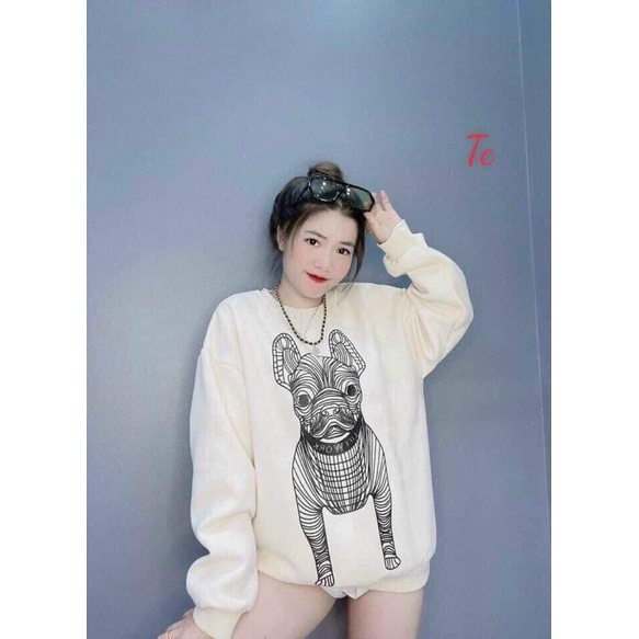 [ Mã 12FASHIONSALE1 giảm 10K đơn 50K ] Áo Swt chú chó siêu hot TC6