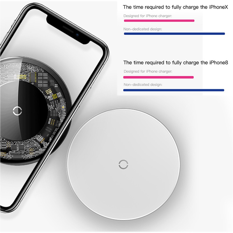 Đế sạc không dây Baseus siêu tốc QI cho iPhone Samsung