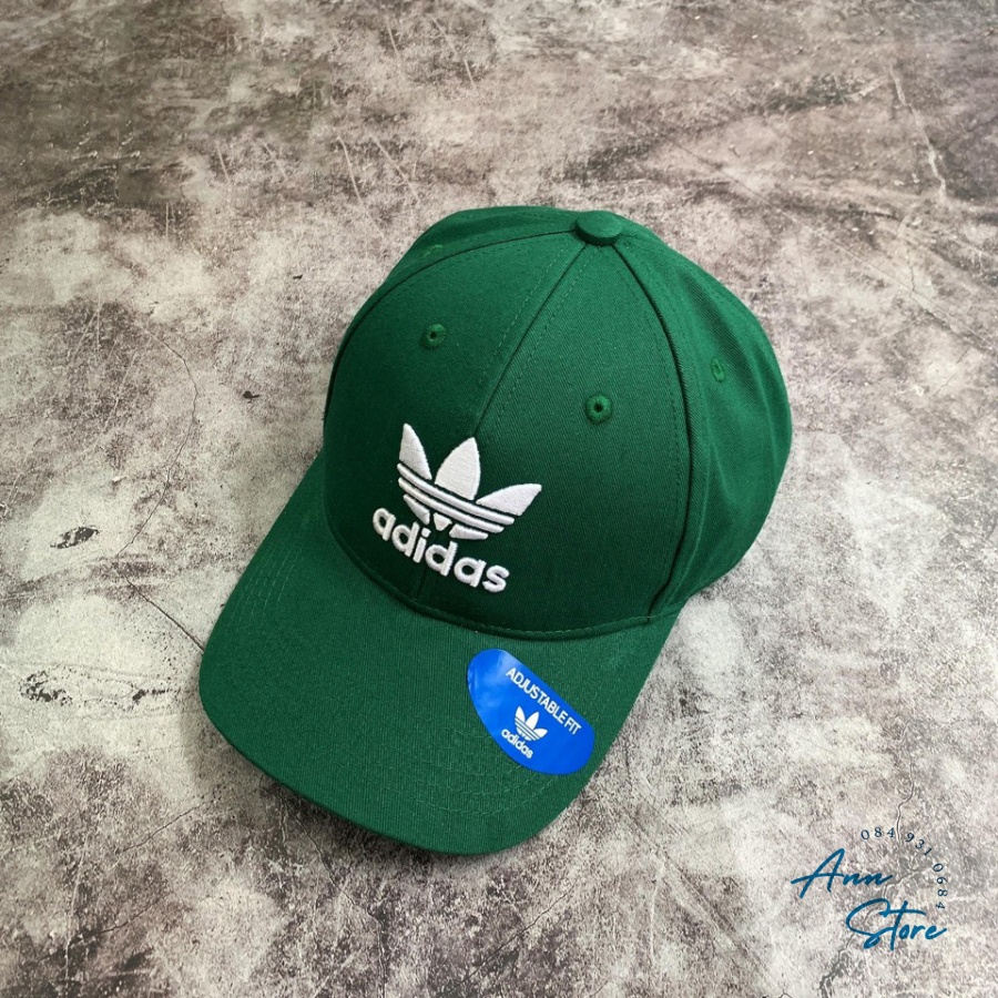 Mũ lưỡi trai Adidas hot trend, logo 3 lá truyền thống thêu nổi, chất vải kaki 100% cotton, hàng Quảng Châu full tag