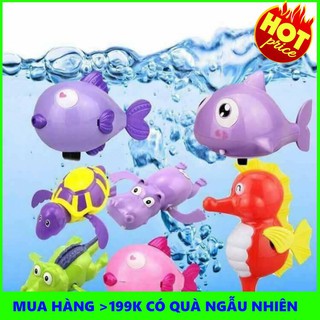 [ẢNH THẬT] Combo 150 con thú bơi vặn cót