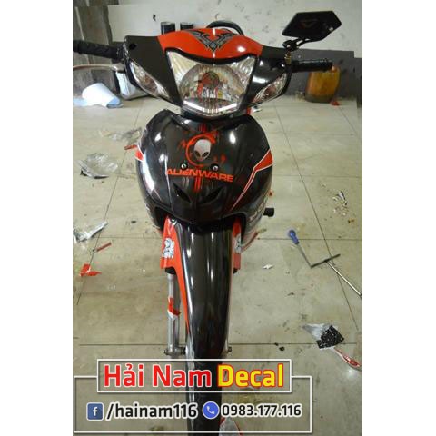 Tem Trùm Wave A Đen Cam OMG