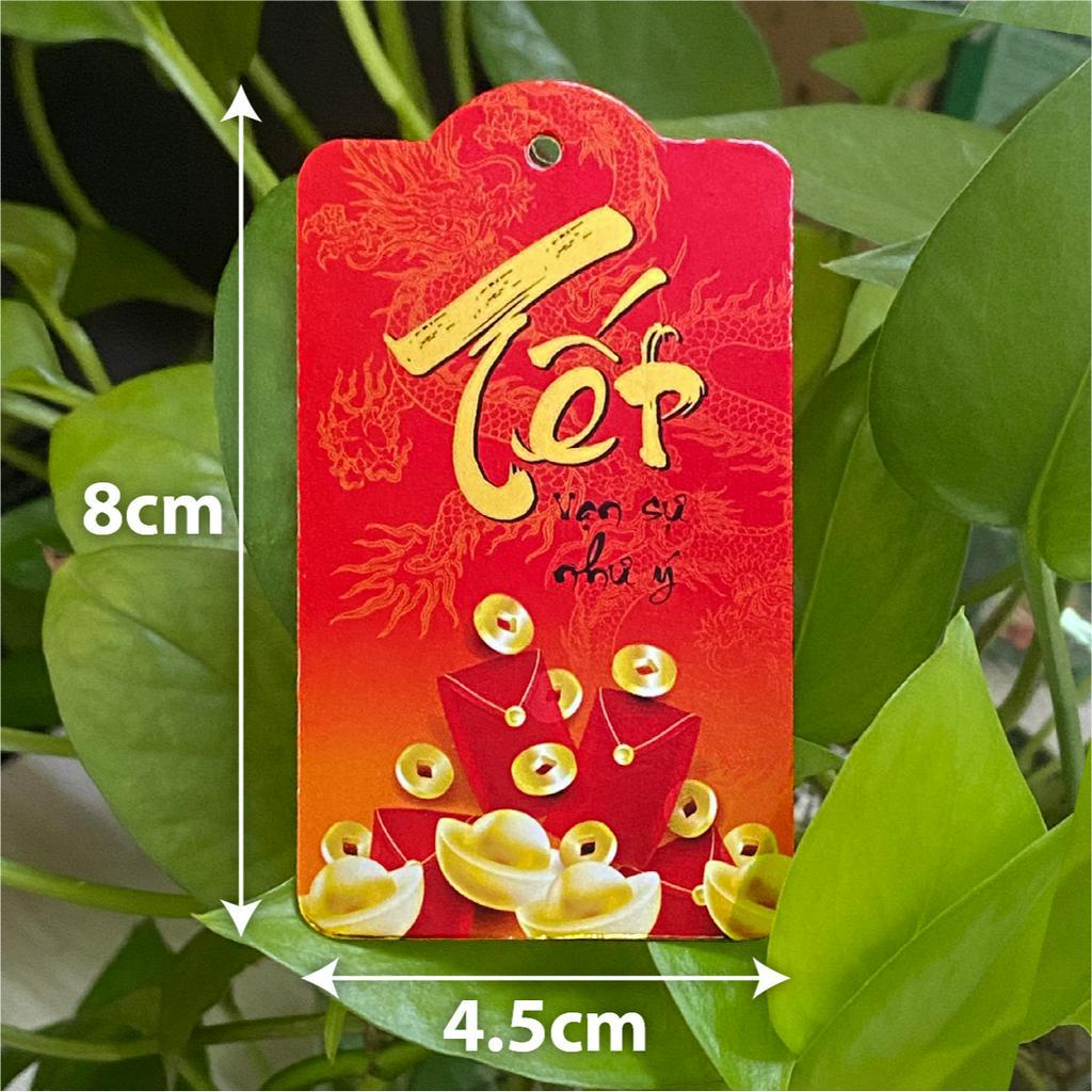 100c - Tag treo Tết giấy phủ Metalize lấp lánh, 3 mẫu