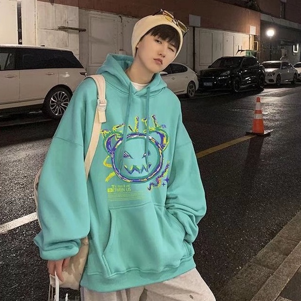 Áo hoodie nữ áo khoát nhung hoodie vải nỉ Unisex áo hoodie xanh dương áo hoodie nam nữ