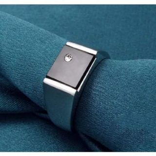 Nhẫn bạc nam cao cấp Mã Não Đen