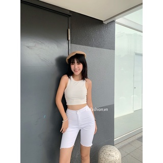 Áo Ba Lỗ Croptop EIGHTYK Thun Borip Trơn