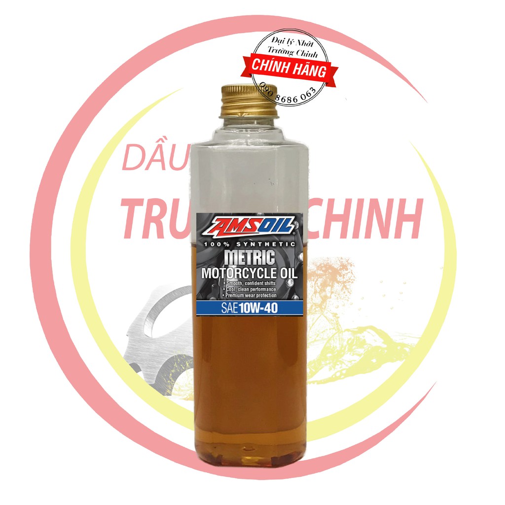 Nhớt Amsoil 10W40 Sythetic Metric 100Ml,200ML,300ML,400ML dành cho xe số