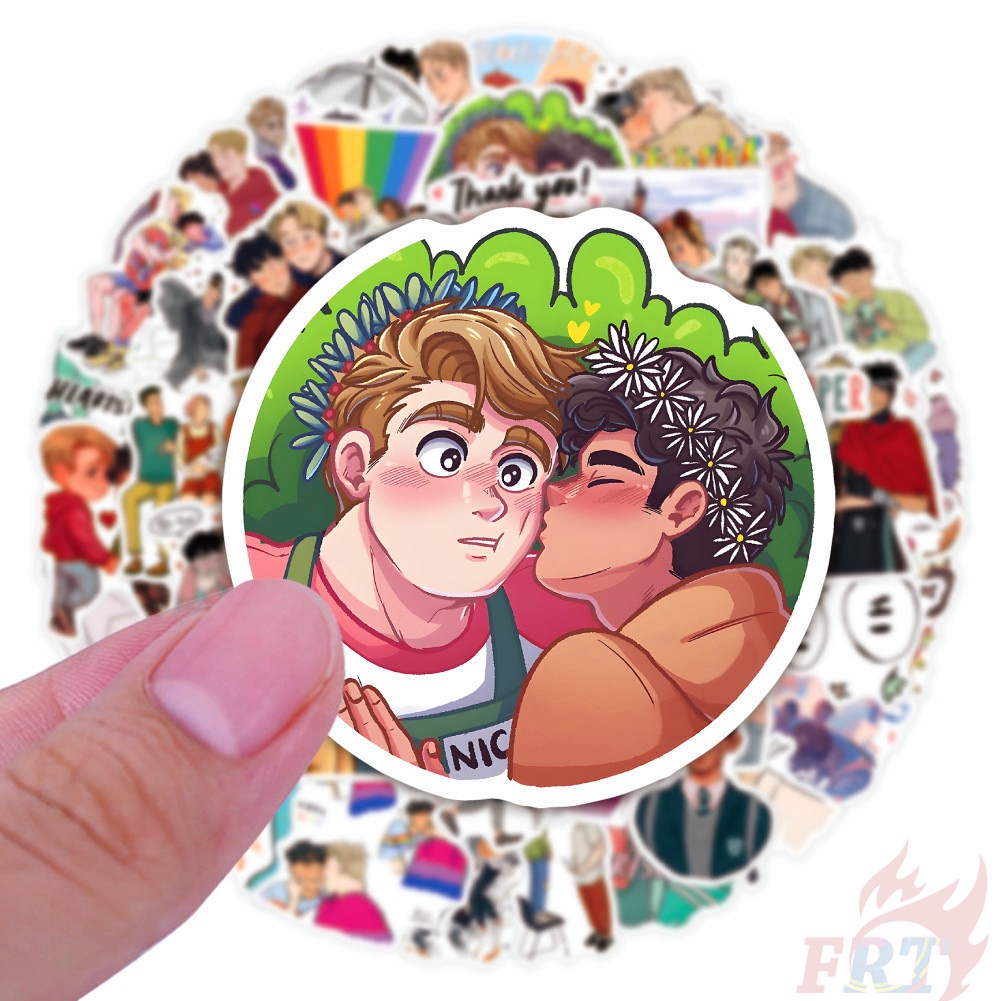 ❉ Heartstopper Series 02 Stickers ❉ 50Pcs/Set Waterproof DIY Fashion Decals Doodle Stickers