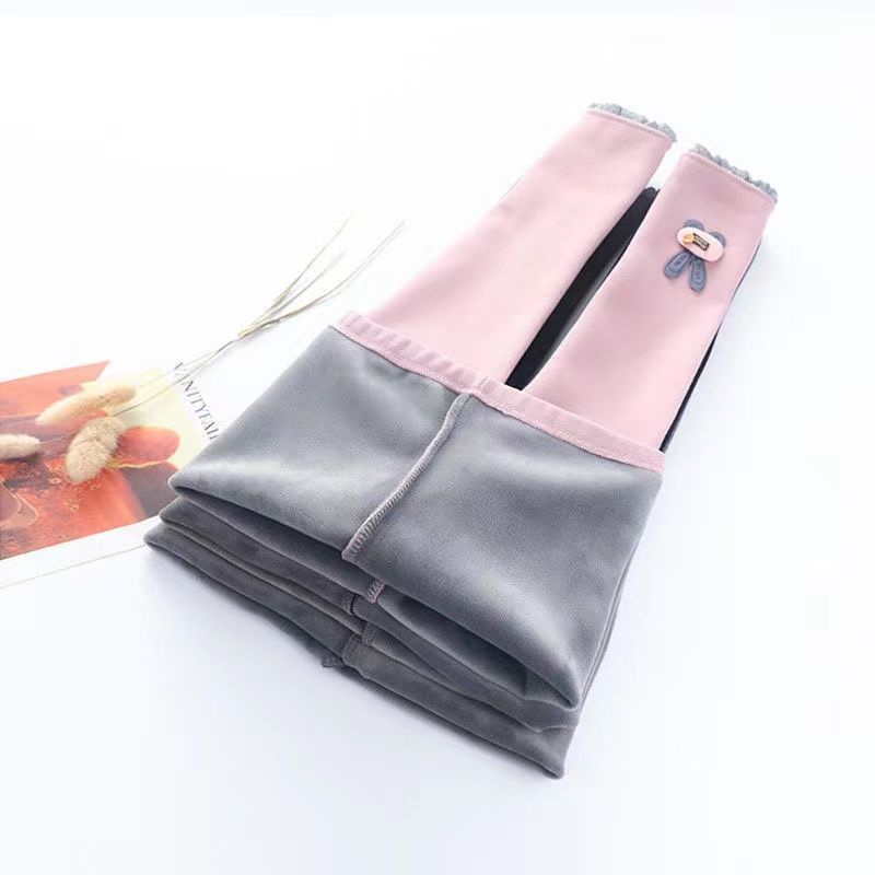 Quần dài vải lông dày thời trang xuân thu cho bé