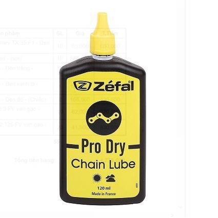 Dầu tra sên xích xe đạp Zefal Pro Wet / Pro Dry 120ml - Hàng chính hãng