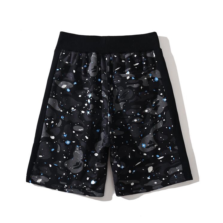 Bape thời trang in cotton unisex quần short giản dị