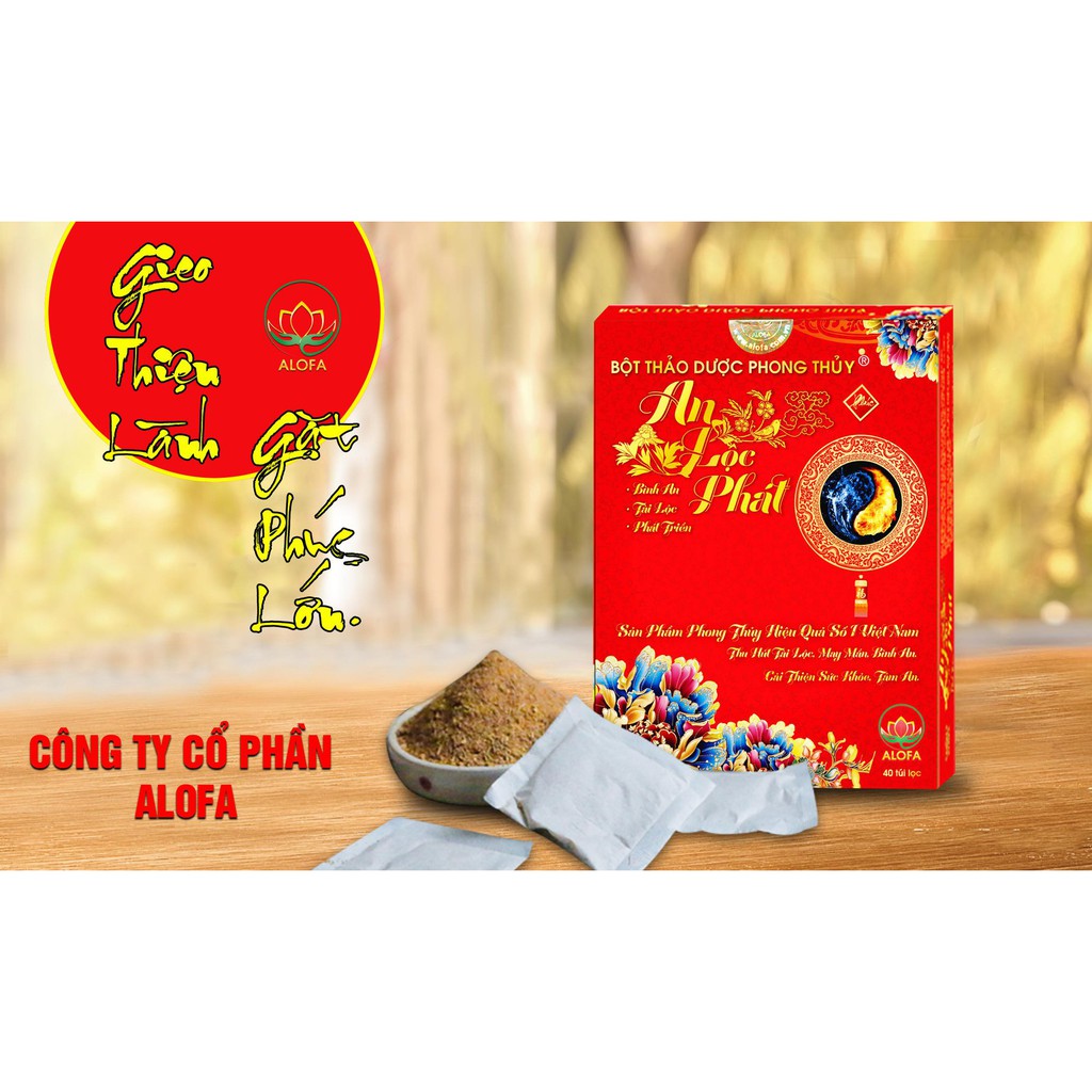 (DATE mới )1 HỘP BỘT PHONGTHỦY TÀI LỘC  ALOFA 40gói ( tặng túi đỏ may mắn) | BigBuy360 - bigbuy360.vn