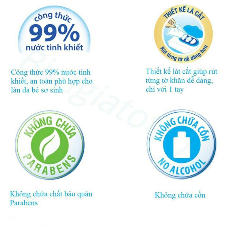 《HCM》Combo 5 gói khăn giấy ướt Bobby không mùi 100 tờ / không mùi 80 tờ / có mùi 100 tờ