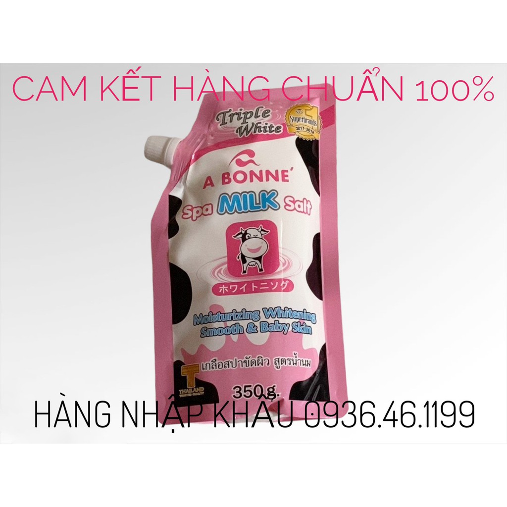 Muối Tắm Tẩy Tế Bào Chết Trắng Da A BONNE THÁI LAN 350gam