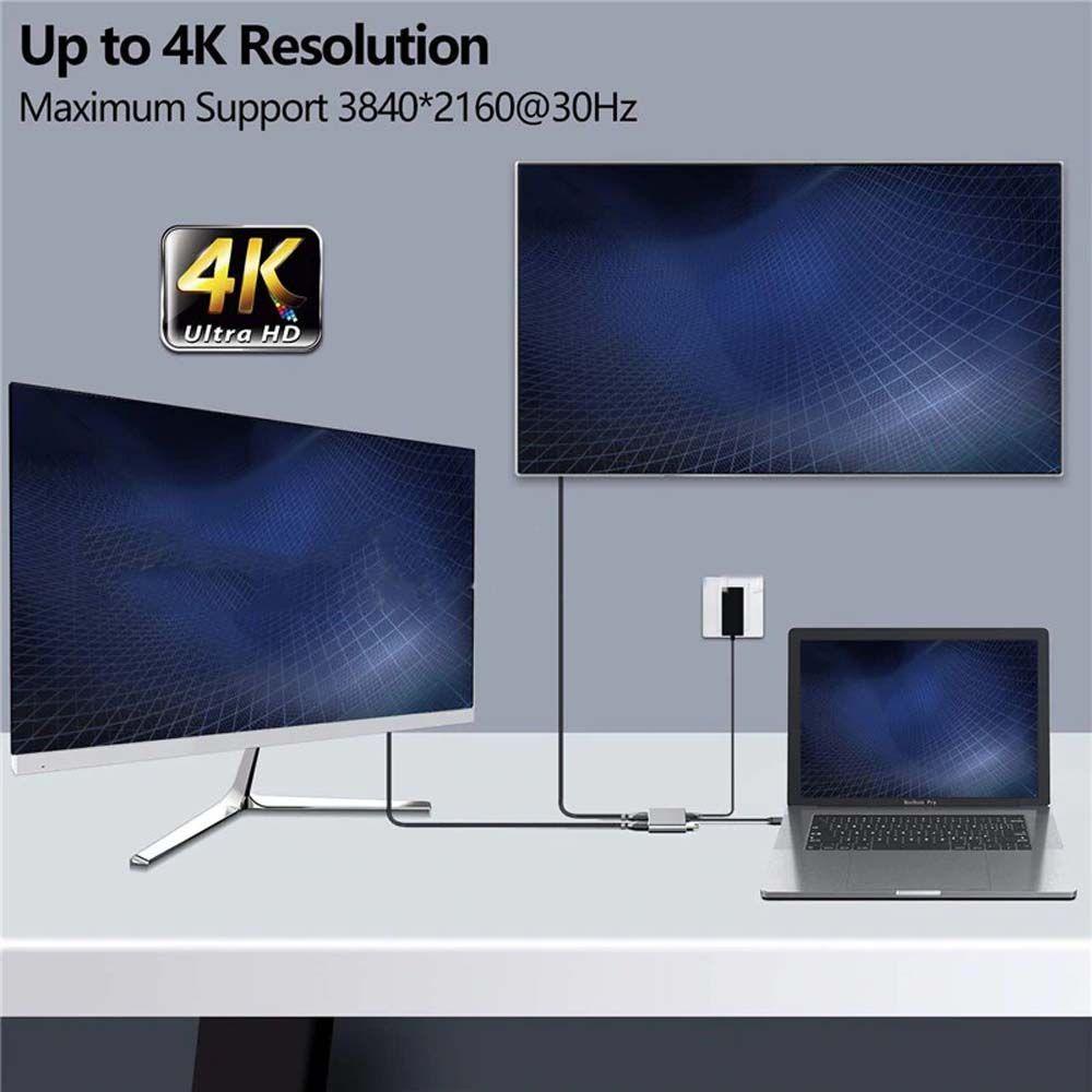 Cáp Chuyển Đổi USB-C Sang HDMI USB 3.0 PD Type-C Sang HDMI Chuyên Dụng Cho Lpatop