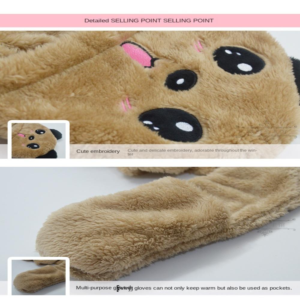 Khăn Choàng Cổ Và Găng Tay Hình Gấu Trúc Dễ Thương