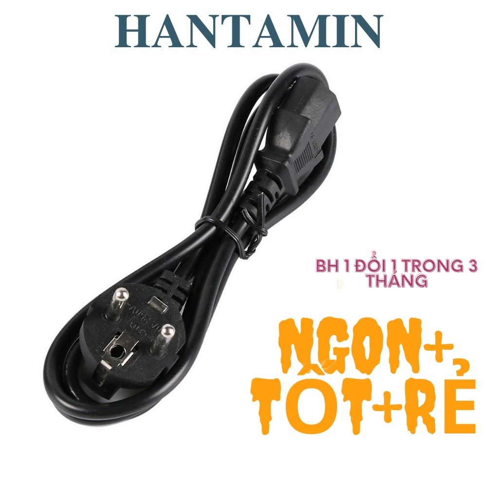 Dây nguồn máy tính bàn 1.8m dây nồi cơm điện dây nguồn amly loại tốt lõi đồng 1mm2 Hantamin