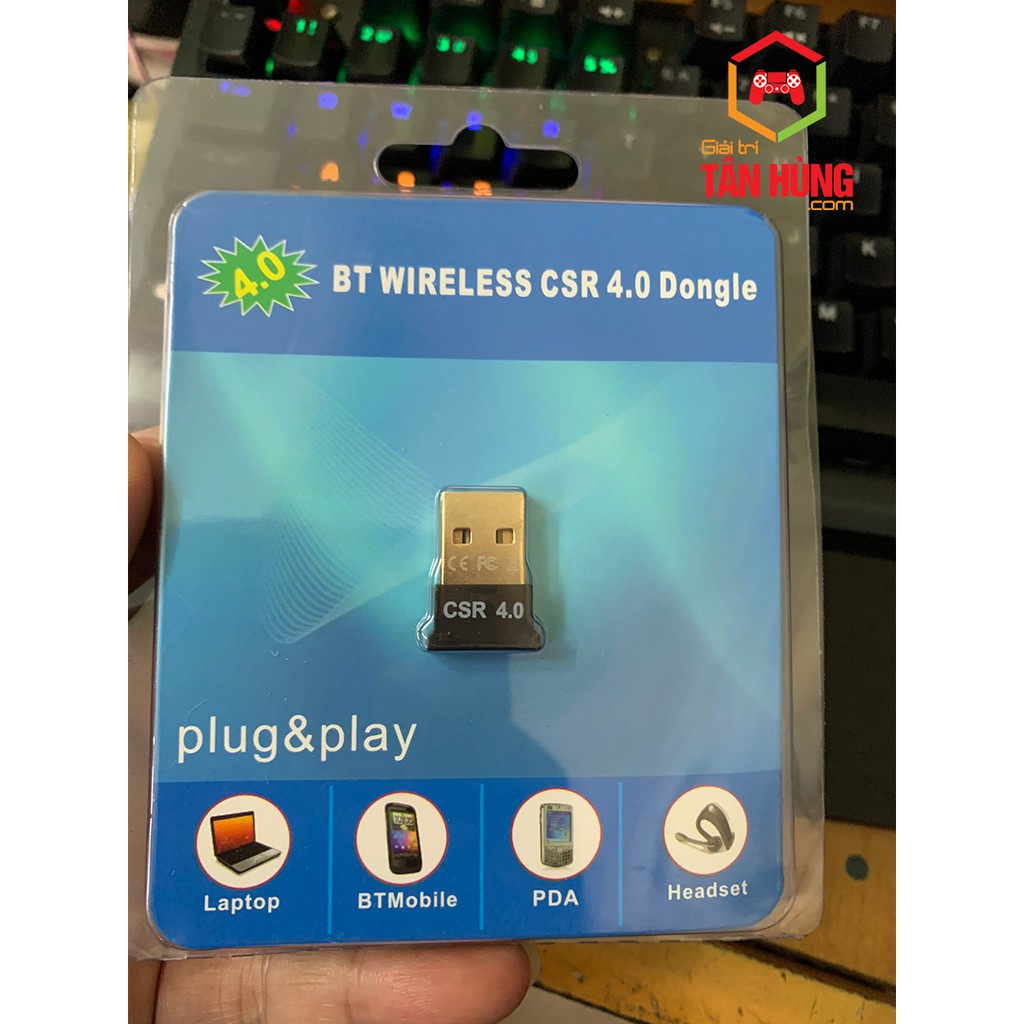 USB Bluetooth 5.0 Dongle giúp thu phát Bluethooth cho Pc , laptop