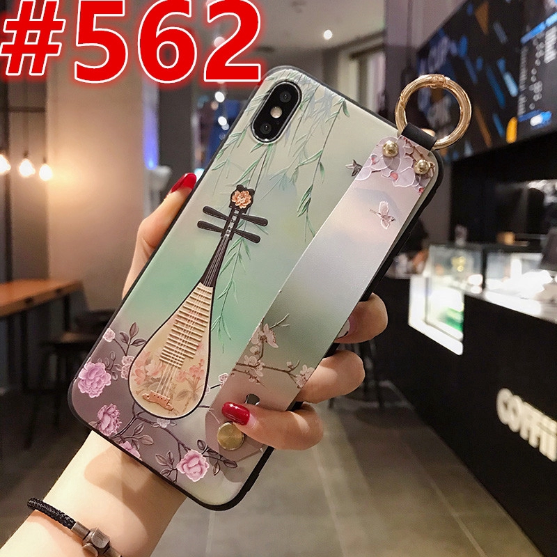 GNC| Redmi Note 9s 8 7 6 5 K20 K30 Pro Xiaomi 9 A3 Lite 8 9 9T Chinese Musical Plum Blossom & Lute TPU Phone Cover Case +Short Wristband