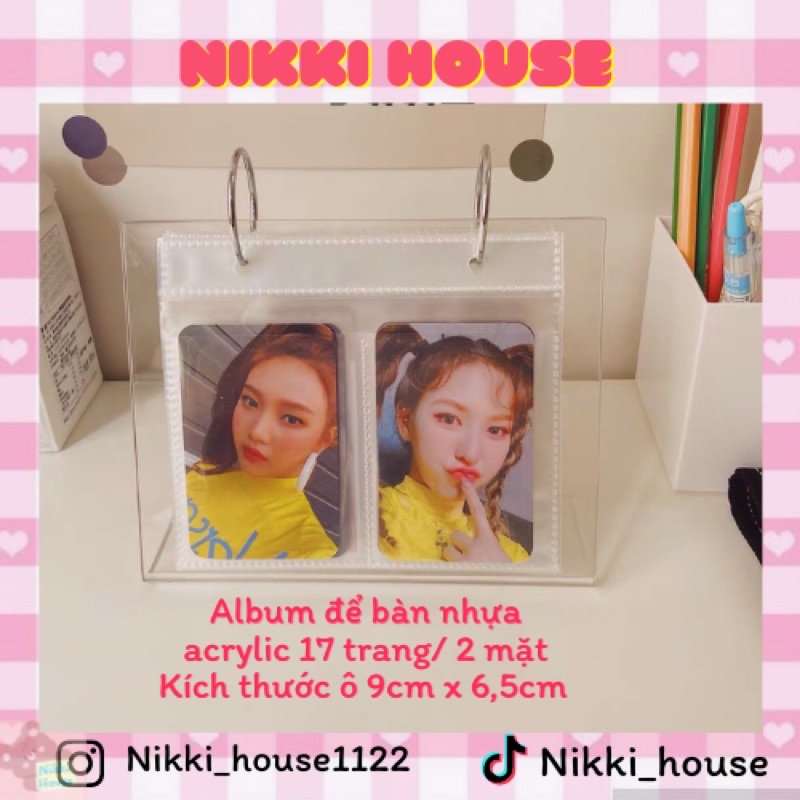 Album để bàn nhựa acrylic sheet đục