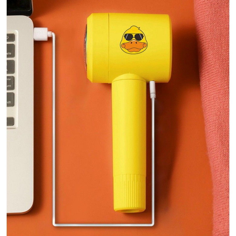 Máy cắt lông Xù 2 in 1 kiêm con Lăn làm sạch quần áo len dạ Sạc Pin tiện dụng