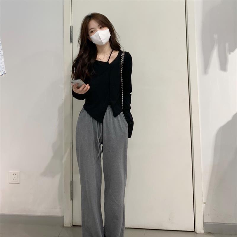 IELGY Áo Thun Ngắn Dáng Ôm Thiết Kế Độc Đáo Thời Trang Cho Nữ