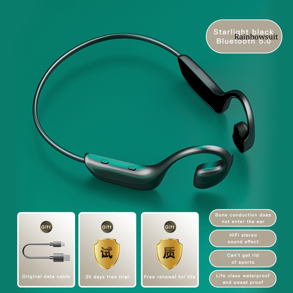 Tai Nghe Bluetooth 5.0 Không Dây Rb- G100 Bone Con Truyền Âm Qua Xương
