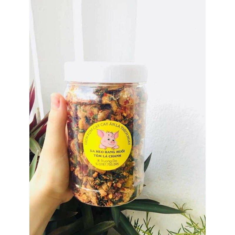 Da heo rang muối tôm lá chanh
