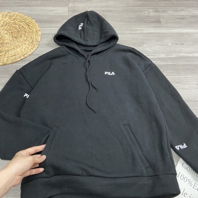 Áo Nỉ Mũ Hoodie Màu Đen Form 35-48kg