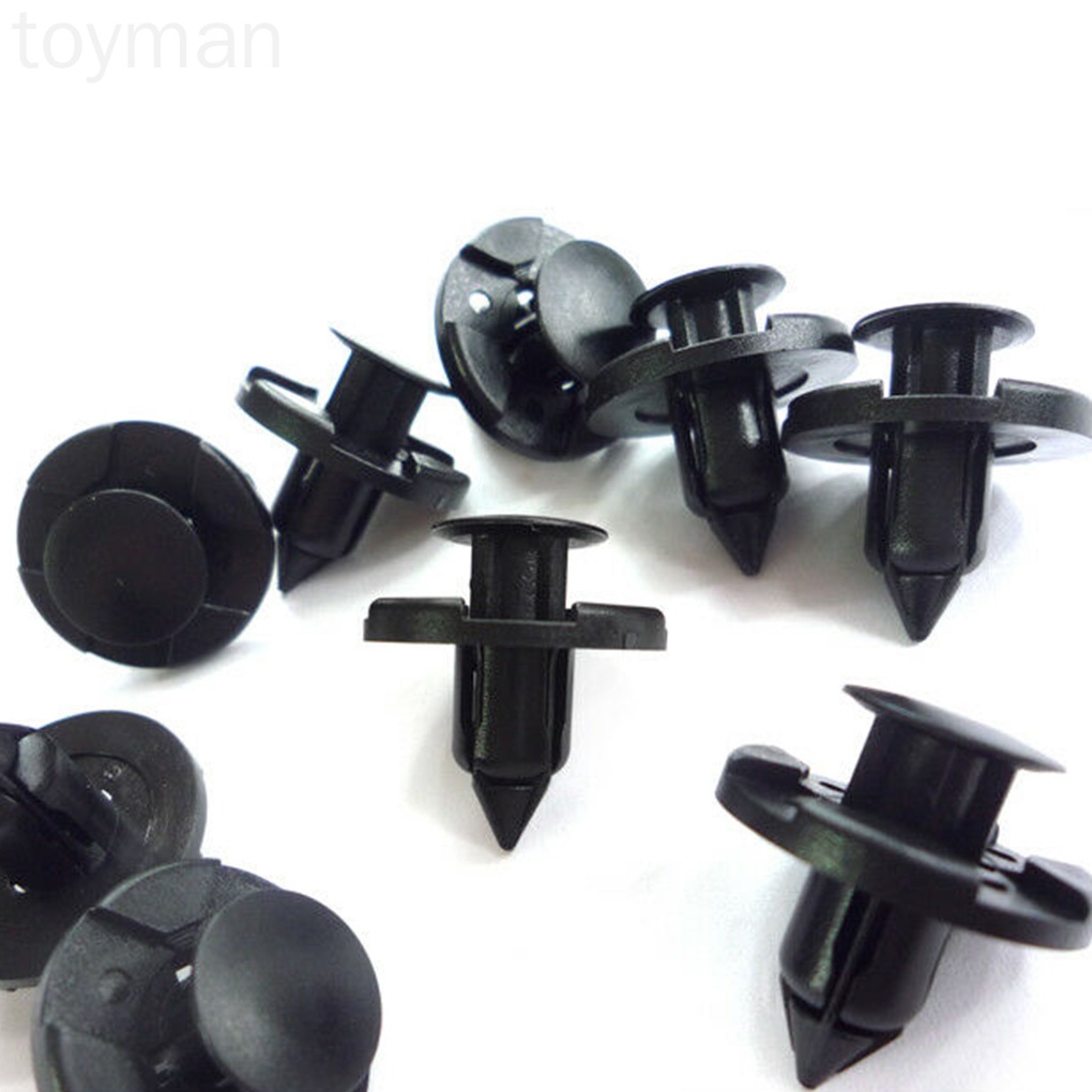 FENDER Set 100 Đinh Tán Nhựa 8mm 01553-09321 Cho Xe Hơi Nissan