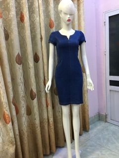 Đầm jean bò cao cấp V09