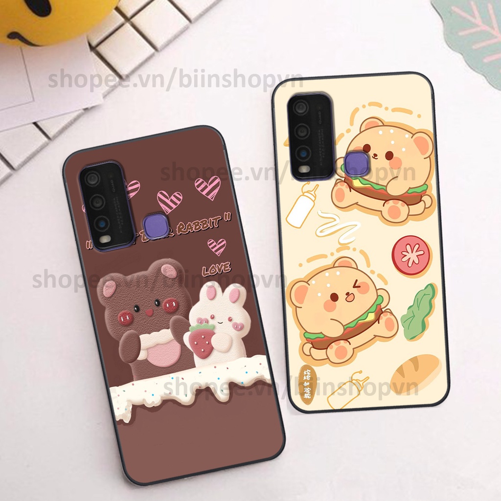 Ốp Vivo Y30 / Y50 in hình gấu chocolate kẹo ngọt siêu đẹp siêu xinh