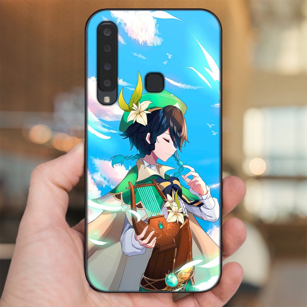 Ốp lưng Samsung A9 2018 viền đen in hình Venti Genshin Impact