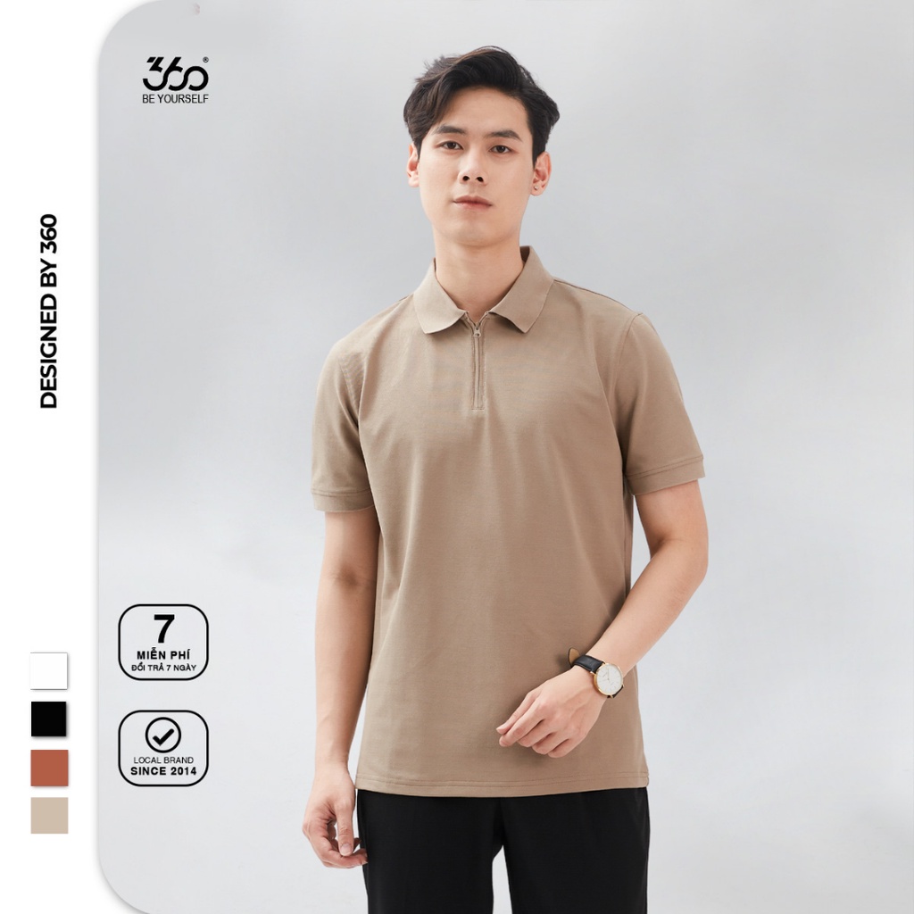 Áo polo trơn chất liệu cao cấp chống bai gião thương hiệu 360 Boutique - POTTK304