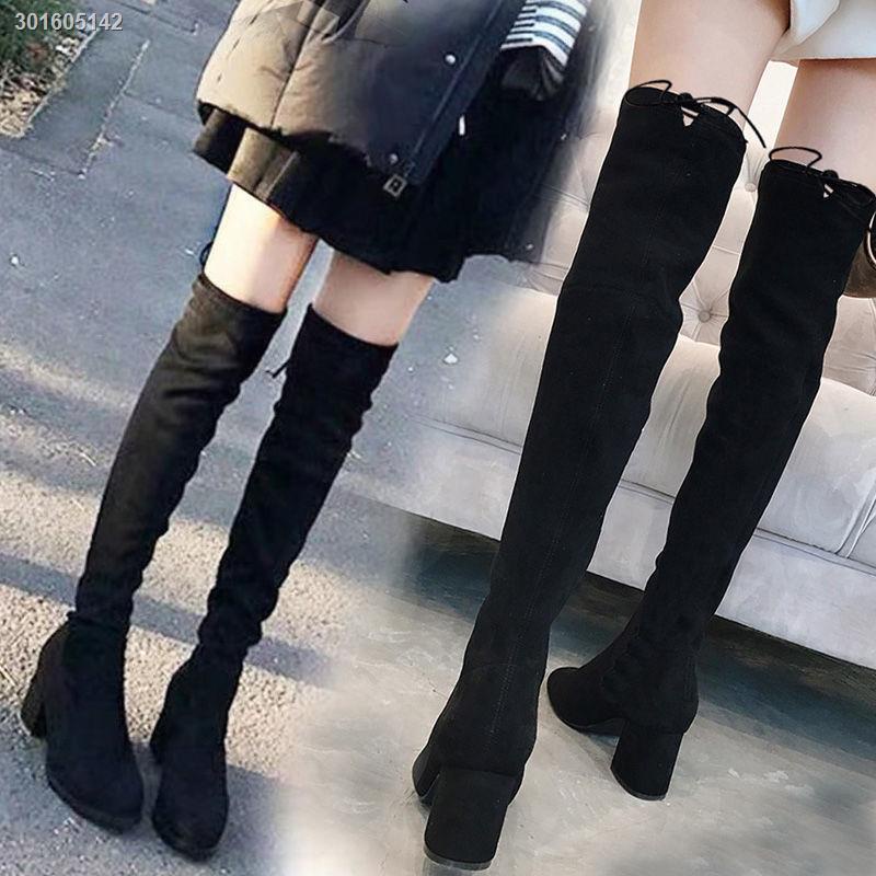 Giày bốt cổ cao đế dày thời trang thu đông dành cho bạn nữ 2021