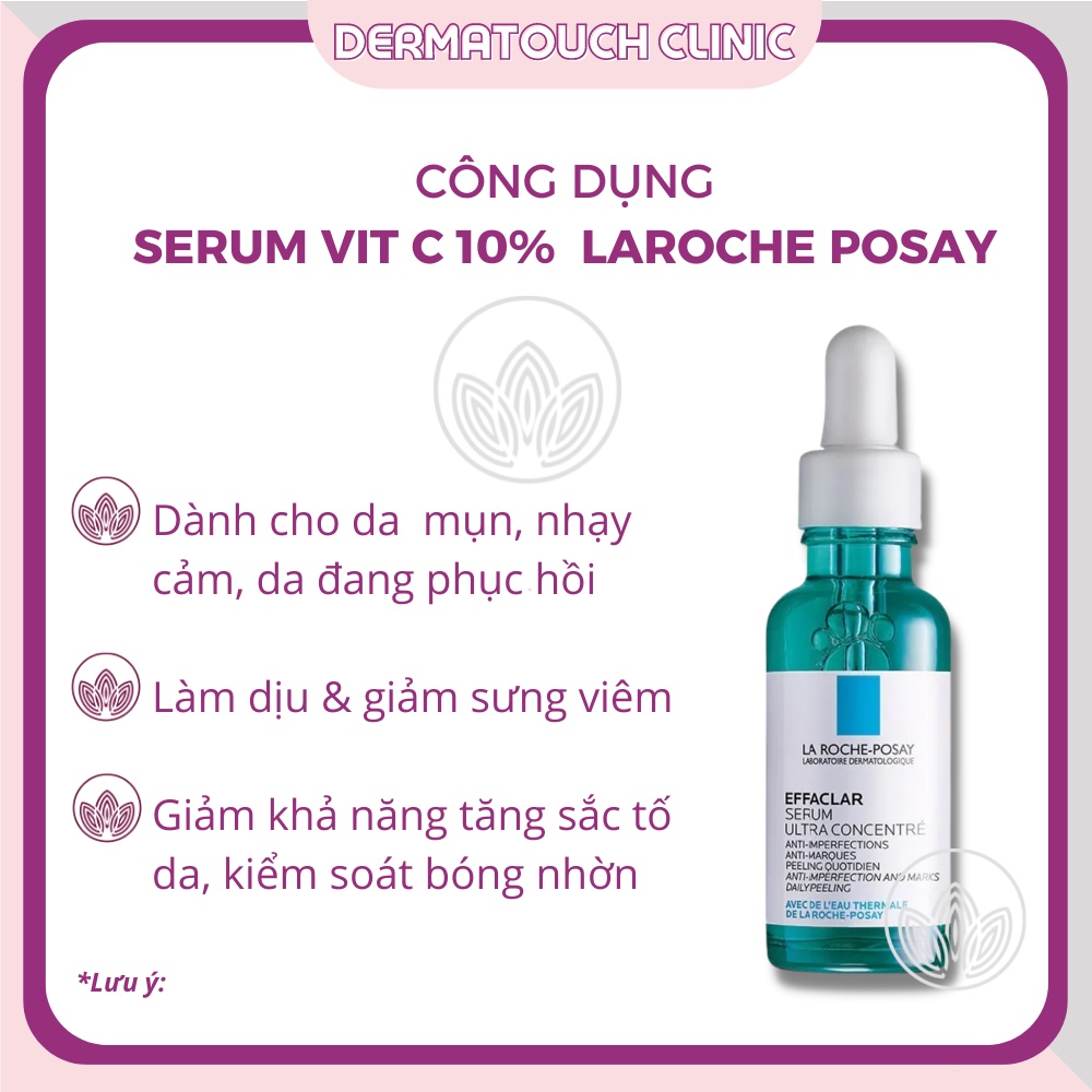 ✅[Chính Hãng] Serum Giảm Mụn Thâm Thu Nhỏ Lỗ Chân Lông La Roche-Posay Effaclar Ultra Concentrated Serum