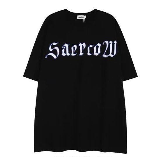 Áo Thun 100% Cotton Nguyên Chất Cổ Tròn Màu Tối Thời Trang Đường Phố Âu Mỹ Mùa Hè Mới