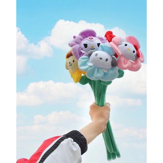 Bó hoa Sanrio Kuromi Melody Hello Kitty Pompompurin